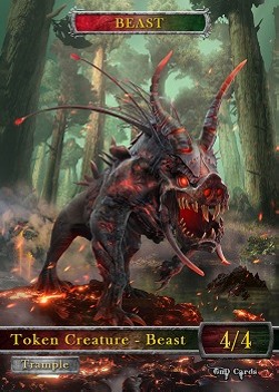 Beast Token (Red and Green 4/4)