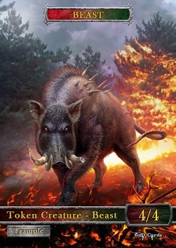 Beast Token (Red and Green 4/4)