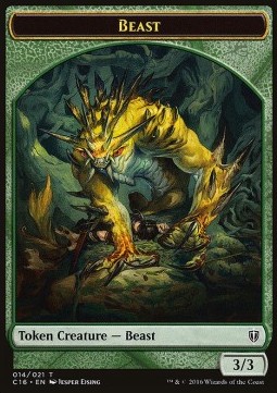 Beast Token (G 3/3) / Ogre Token (R 3/3)