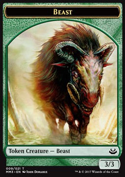 Beast Token (Green 3/3)