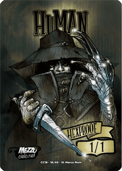 Human Token (White, Blue, and Black 1/1)
