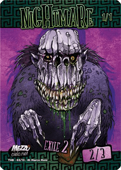 Nightmare Token (UB 2/3) // Nightmare Token (B 1/1)