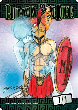Human Soldier Token (White 1/1)