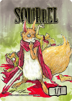 Squirrel Token (Green 1/1)