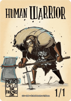 Human Warrior Token (White 1/1)