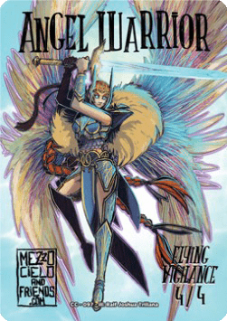 Angel Warrior Token (White 4/4 Vigilance)