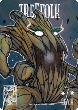 Treefolk Token (Green */* Reach)