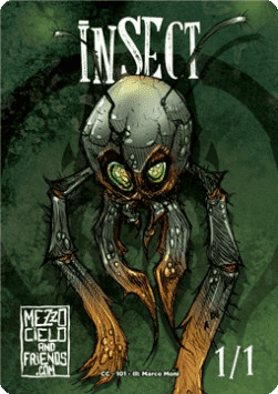 Insect Token (Black and Green 1/1)