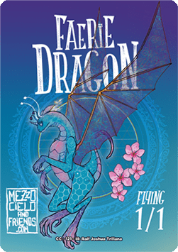 Faerie Dragon Token (Blue 1/1)