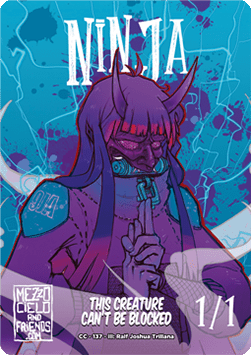 Ninja Token (Blue 1/1)