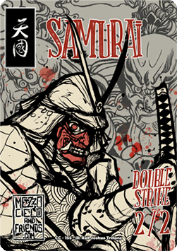 Samurai Token (White 2/2 Double Strike)