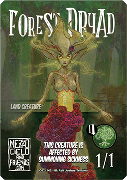Forest Dryad Token (Green 1/1)