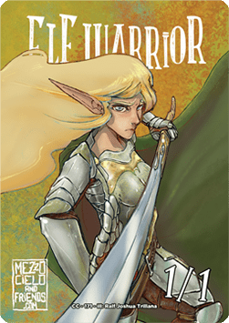 Elf Warrior Token (Green 1/1)