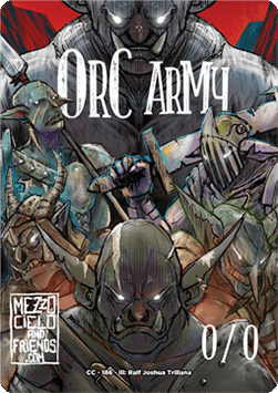 Orc Army Token (Black 0/0)