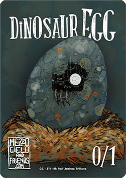 Dinosaur Egg Token (Green 0/1)