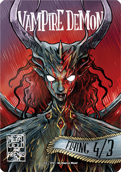 Vampire Demon Token (White and Black 4/3)