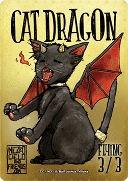 Cat Dragon Token (Gold 3/3)
