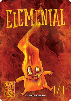 Elemental Token (Red 1/1)
