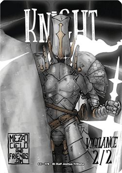 Knight Token (White 2/2 Vigilance)