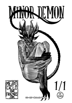 Minor Demon Token (Black and Red 1/1)
