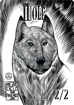 Wolf Token (G 2/2) // Wolves of the Hunt Token (G 1/1)