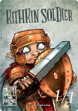 Kithkin Soldier Token (White 1/1)