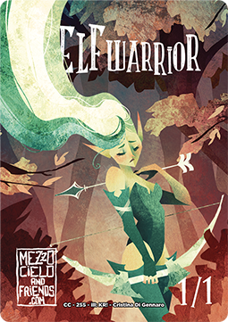 Elf Warrior Token (Green 1/1)