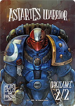 Astartes Warrior Token (White 2/2)