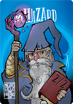 Wizard Token (Blue 2/2)