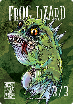 Frog Lizard Token (Green 3/3)