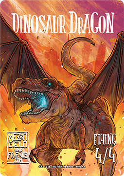Dinosaur Dragon Token (Red 4/4)