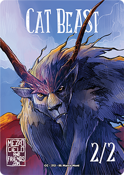 Cat Beast Token (White 2/2)