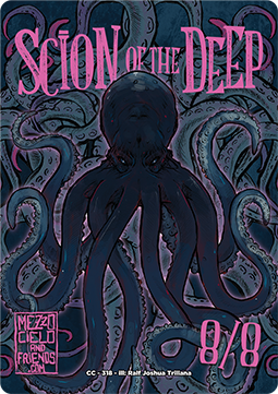 Scion of the Deep Token (Blue 8/8)