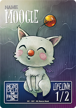 Moogle Token (White 1/2)