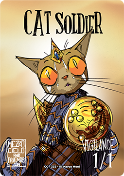 Cat Soldier Token (White 1/1)