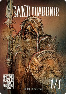 Sand Warrior Token (Red, Green, and White 1/1)