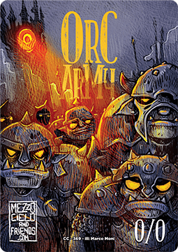 Orc Army Token (Black 0/0)