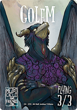 Golem Token (Artifact 3/3 Flying)