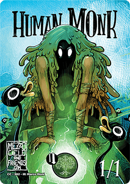 Human Monk Token (Green 1/1)