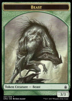 Beast Token (Green 3/3)