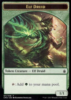 Elf Druid Token (Green 1/1)