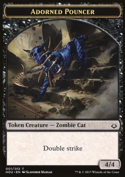 Adorned Pouncer Token / Horse Token (W 5/5)