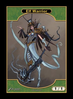 Elf Warrior Token (Green 1/1)