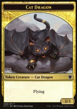 Cat Dragon Token (Gold 3/3) / Gold Token