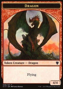 Dragon Token (R 4/4) / Cat Dragon Token (Gold 3/3)