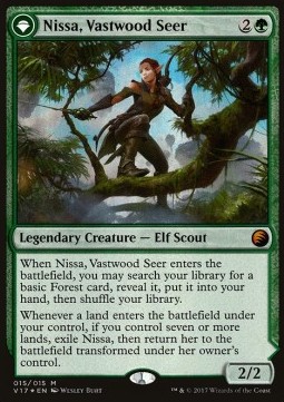 Nissa, Vastwood Seer // Nissa, Sage Animist