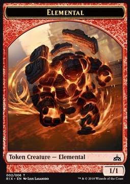 Elemental Token (Red 1/1)