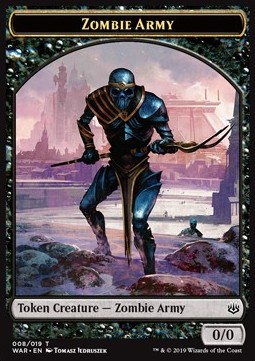 Zombie Army Token (Black 0/0)