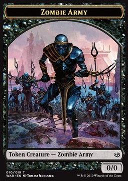Zombie Army Token (Black 0/0)