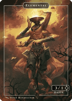 Elemental Token (Red 3/1 Haste)